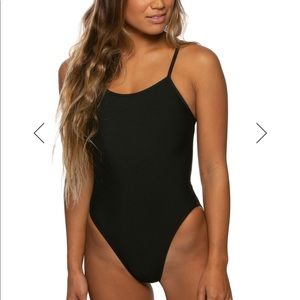 Brand new black tie-back Jolyn swim suit. SIZE 32